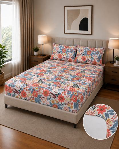 DIGITAL PRINT PERCALE FITTED SHEET FT-230