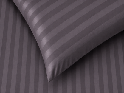 300TC SATEEN STRIP BEDSHEET